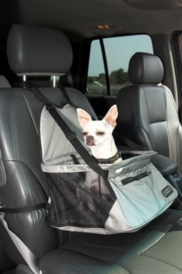 Outward Hound Designer Car Booster Dog Seat Gray Fabric Small holds pets up to 20 lbs.