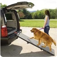Pet Gear Portable Tri-Fold Pet and Dog Ramp Grey