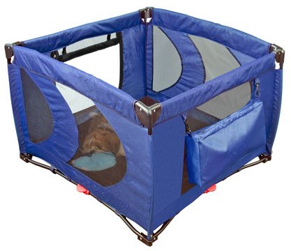 Pet Gear Home 'N Go Pet Pen Dog Puppy Play Area ~ Cobalt Blue 36 x 36 x 26