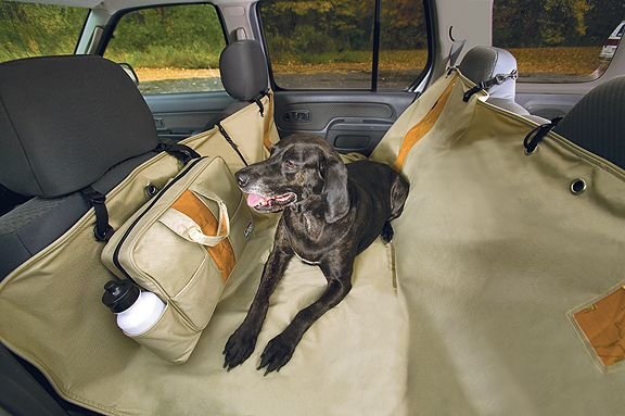 Kurgo Wander Hammock Pet Back Seat Cover Dog Car Tan or Black