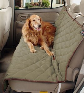 SOLVIT Deluxe Quilted Dog Pet Rear Bench Car Seat Cover