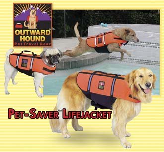 Outward Hound Pet Saver Dog Life Jacket Vest Safety Preserver Small