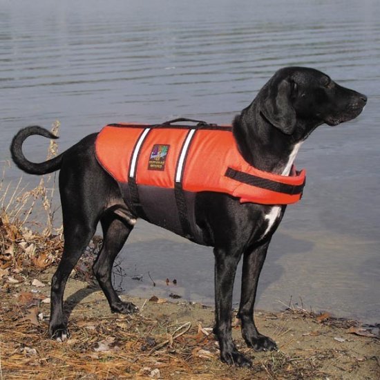 Outward Hound Pet Saver Dog Life Jacket Vest Safety Preserver Medium