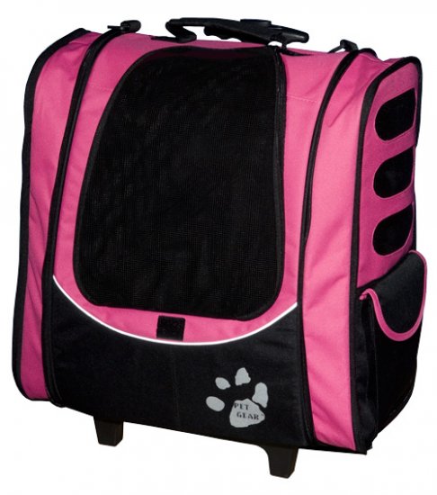 5 in 1 Pet Gear I-GO2 Escort Roller Backpack Dog Tote Car Booster Seat Carrier Assorted Colors