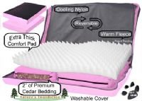Small Pet Gear Nature's Foundation Deluxe Dog Bed - Pink Ice or Red Poppy