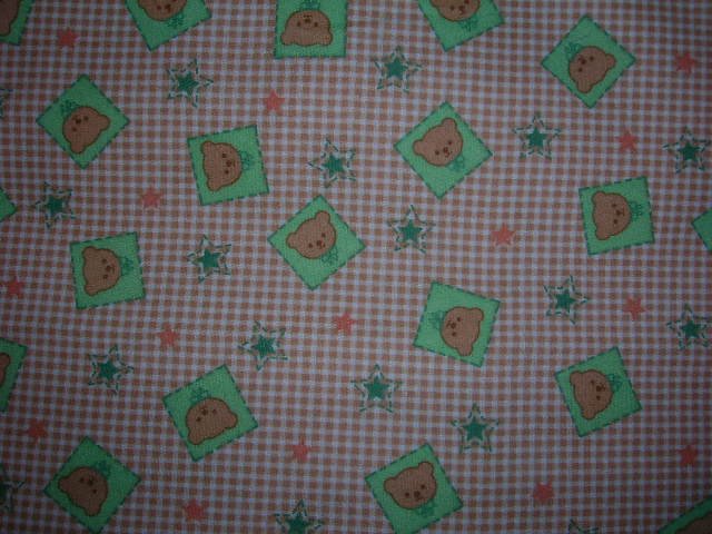 Teddy Bear Checkered Shopping Cart Cover
