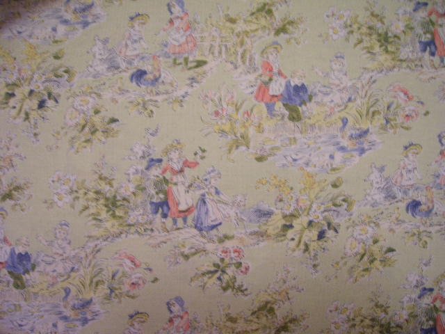 Boy and Girl Toile Shopping Cart Cover
