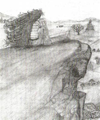 Spirit Rock - Pencil Drawing Print by Jenn Marie