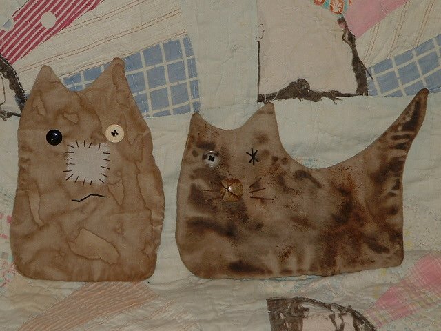 Primitive Cat Flatties Bowl Fillers Hangers E Pattern