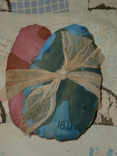 Primitive Grubby 1871 Prairie Eggs Door Hanger E Pattern