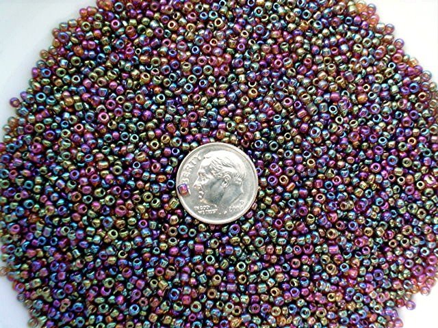 Size 11 iris beads Brown 15 grams