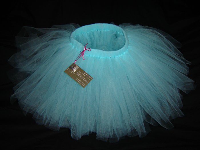 Aqua Tutu-Mid-Thigh, 2T-5 Free Shipping!