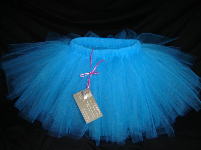 Turquoise Tutu, Mid-Thigh, 2T-5-Free Shipping