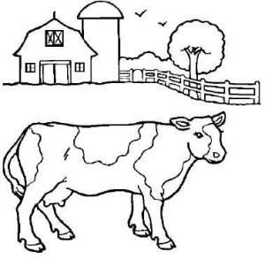 FARM ANIMALS Printable Coloring EBook On CD 54 Pages Sheets