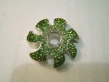 Swaroveski Crystal Silver Pendant - Mystic Green