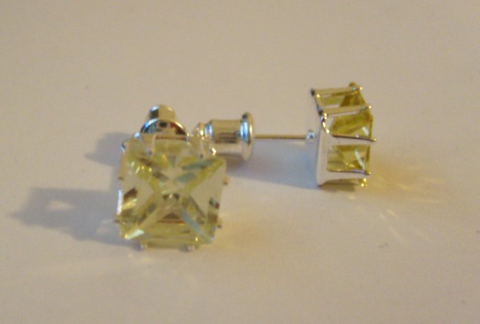 Light Green CZ Studs