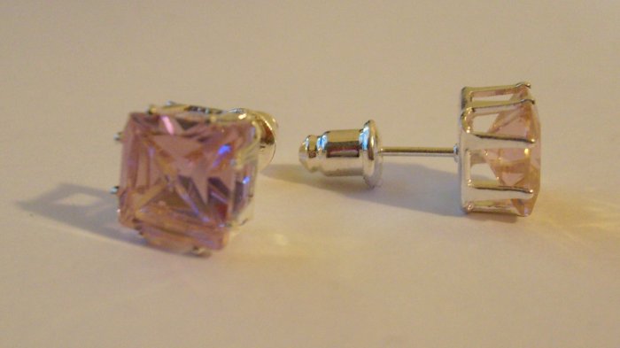 Pink CZ Studs