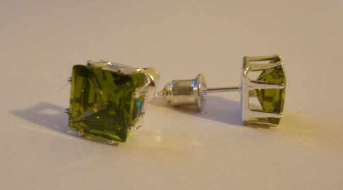 Emerald Green CZ Studs