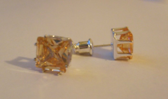 Champaign CZ Studs