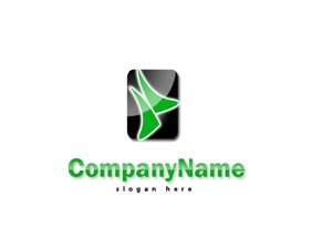 Green and black logo # 1007