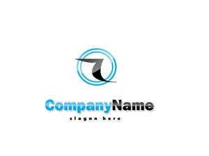 Blue and black logo #1008