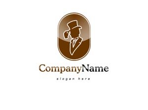 Brown and black classy logo @ 1012