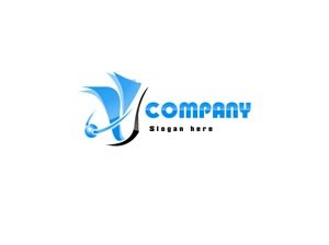 Blue and black modern logo #1013