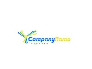 Blue green and yellow logo #1016
