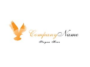 Yellow and black eagle logo #1019