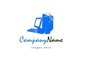 Blue tech / computer logo #1026