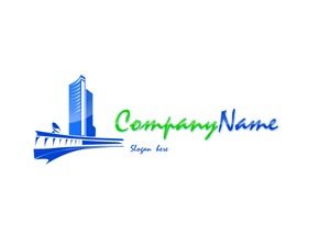 Blue and green bldg logo #1031