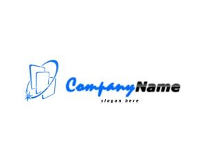 Blue and black data logo #1041