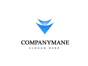 Simple blue logo #1047