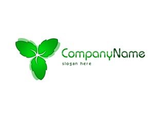 Green leaf logo #1049
