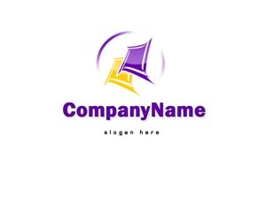 Purple and yellow logo #1061