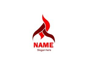Red flames logo #1066