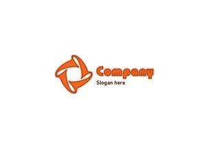 Orange sunburst logo #1068