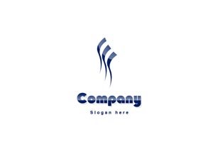 Dark blue wave logo #1072