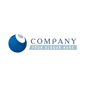 Simple 2 tone blue logo #1186