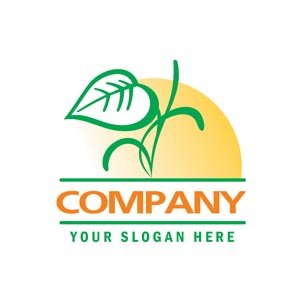 Organic green and yellow logo #1188