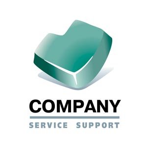 Teal Service Company Logo #1194