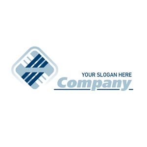 Fabric logo blue #1196