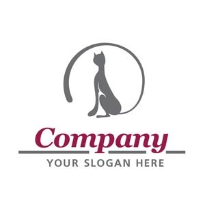 Pet logo grey and maroon #1200