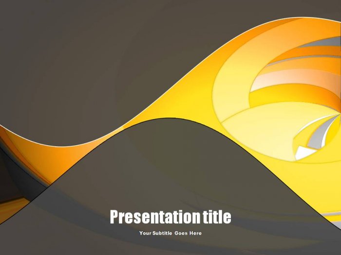 PowerPoint yellow swirl theme_001