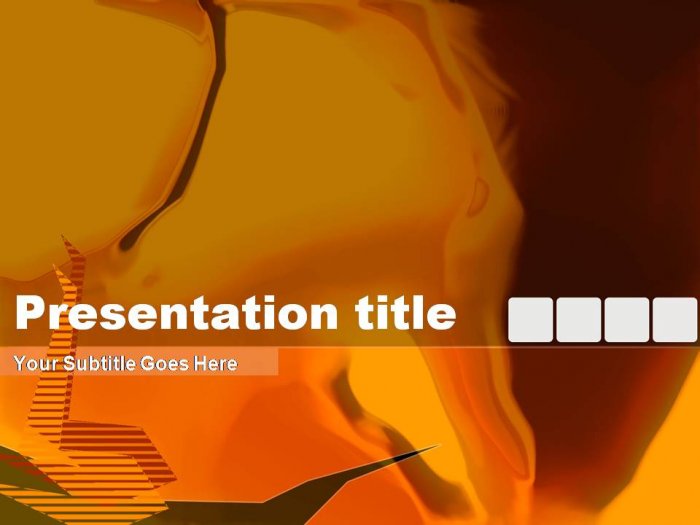 PowerPoint orange abstract theme_002