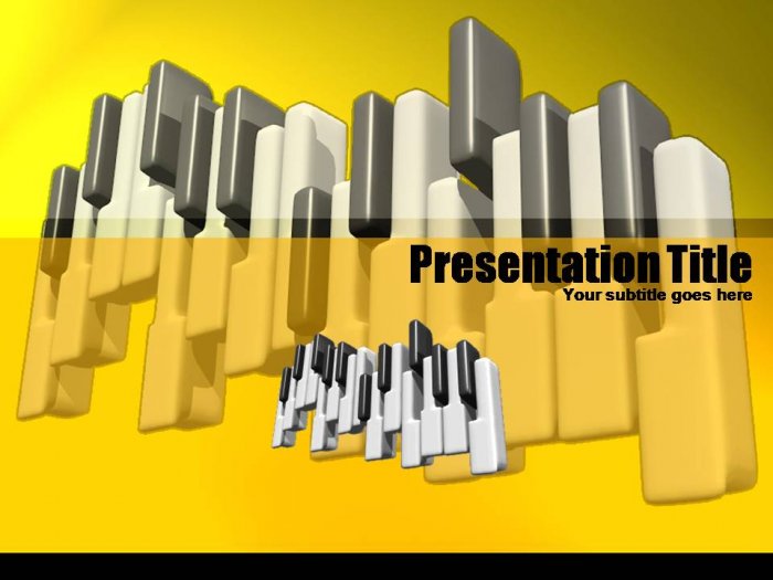 PowerPoint Yellow piano theme_2001