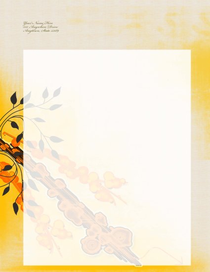Japanese themed letterhead 005