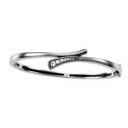 NEW 14K White Gold Journey Diamond Bracelet