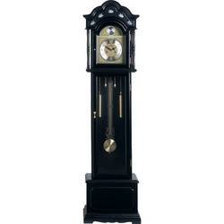 Edward Meyerâ„¢ Grandfather Clock with Black Finish and Mother-of-Pearl Inlay
