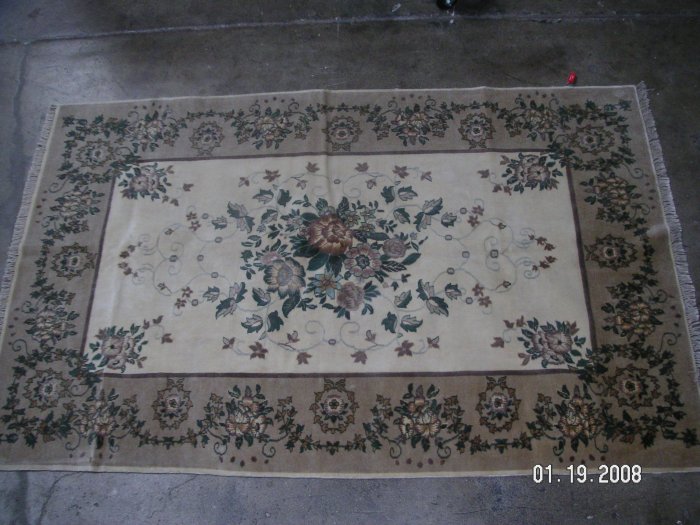 White Caucasion Rug 3 by 5